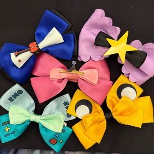 Adventure Time Bow Clip Set